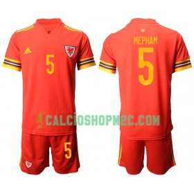 Galles Chris Mepham 5 Bambino Maglia Prima Euro 2020 Manica Corta (+ Pantaloncini)